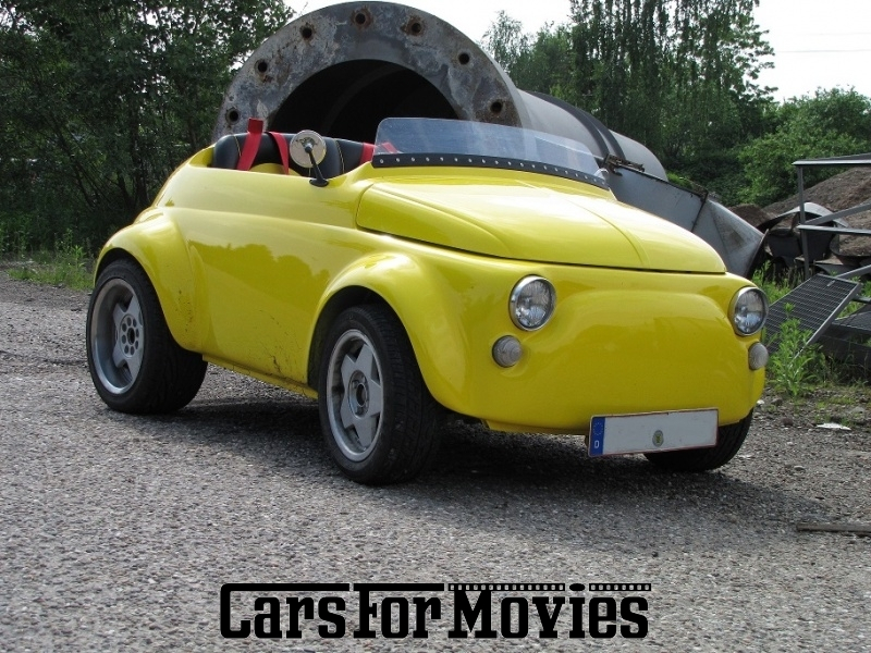 CarsForMovies | Fiat 500 HalfCar 1973 Italien Gelb Gelb Zivilfahrzeug Cabrio Baden-Württemberg 1761 Oldtimer Custom Umbau Roadshow Event Tuning Unikat showcar